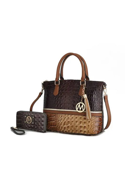 MKF Collection Autumn Crocodile Skin Tote Bag Mia MKF Collection by Mia K