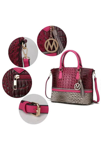 MKF Collection Autumn Crocodile Skin Tote Bag Mia MKF Collection by Mia K