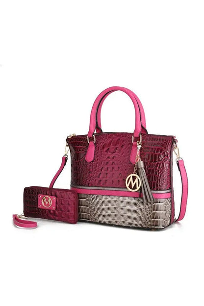 MKF Collection Autumn Crocodile Skin Tote Bag Mia MKF Collection by Mia K