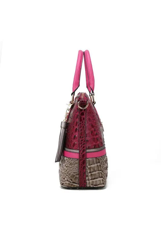 MKF Collection Autumn Crocodile Skin Tote Bag Mia MKF Collection by Mia K