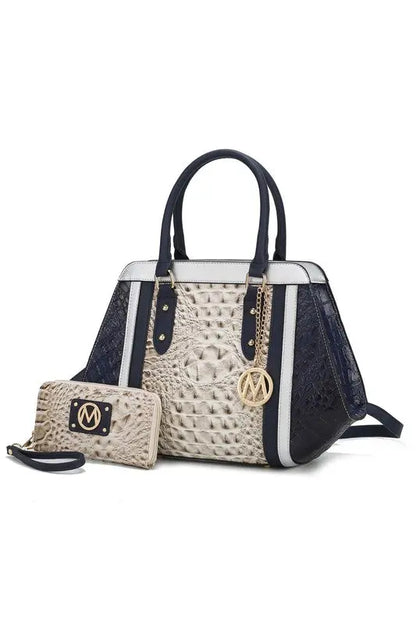 MKF Collection Daisy Croco Satchel & Wallet by Mia MKF Collection by Mia K