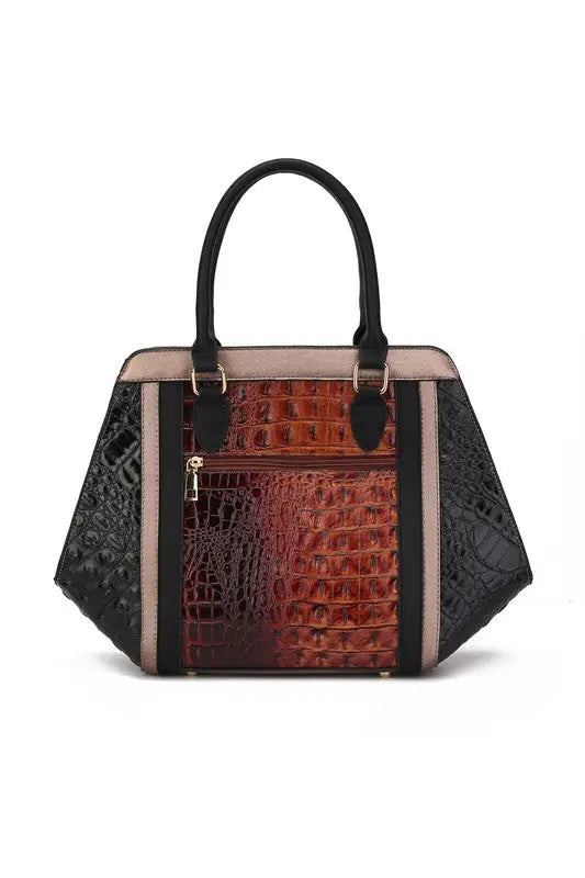 MKF Collection Daisy Croco Satchel & Wallet by Mia MKF Collection by Mia K