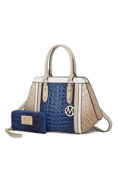 MKF Collection Daisy Croco Satchel & Wallet by Mia MKF Collection by Mia K