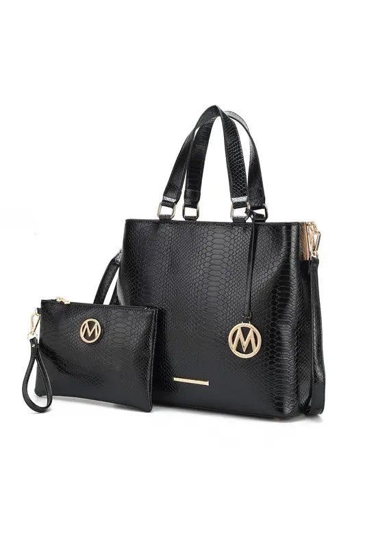 MKF Collection Beryl Snake-embossed Tote Bag Mia k MKF Collection by Mia K