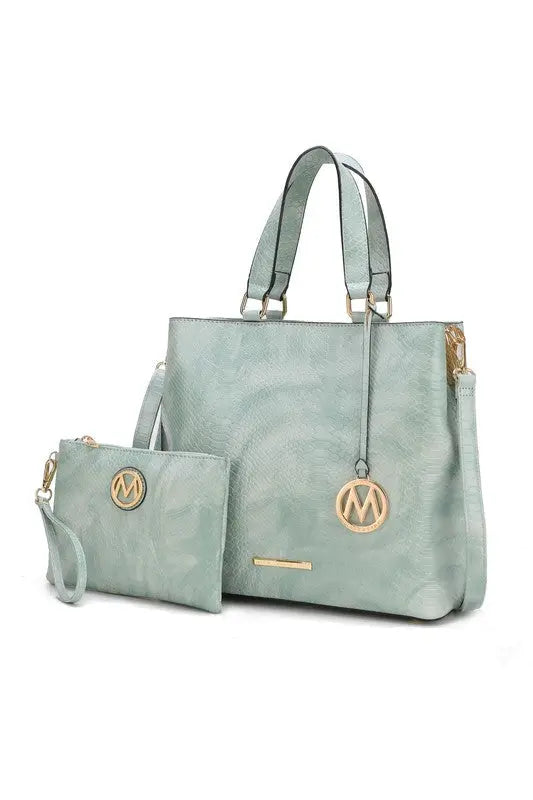 MKF Collection Beryl Snake-embossed Tote Bag Mia k MKF Collection by Mia K