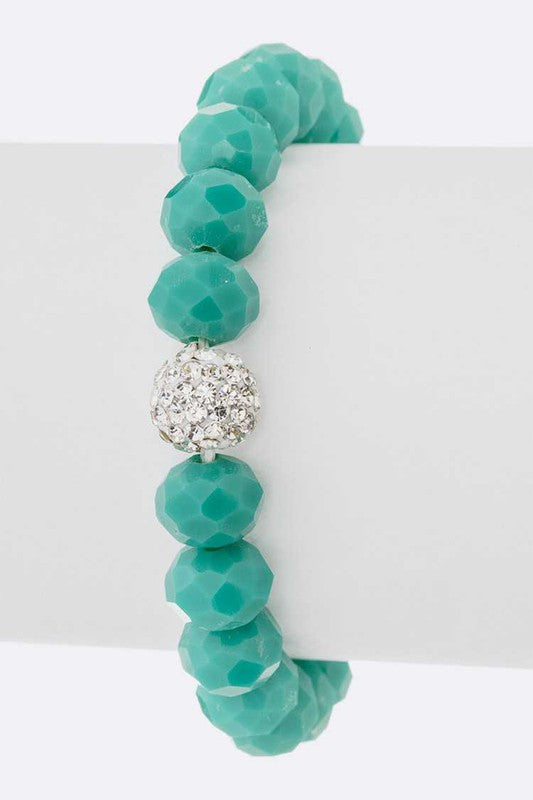 Crystal Bead Stretch Bracelet Set