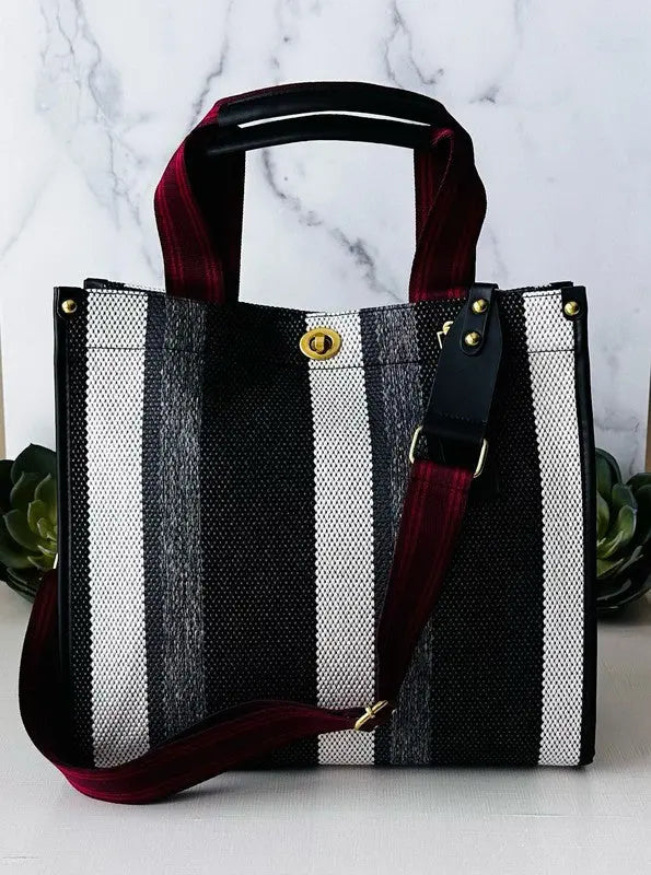 Small Stripe Tote ClaudiaG Collection