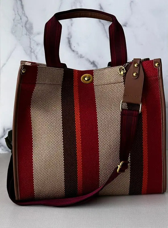 Small Stripe Tote ClaudiaG Collection