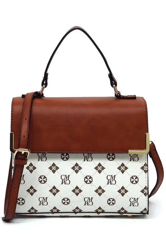 CM Monogram Top Handle Satchel Fashion World