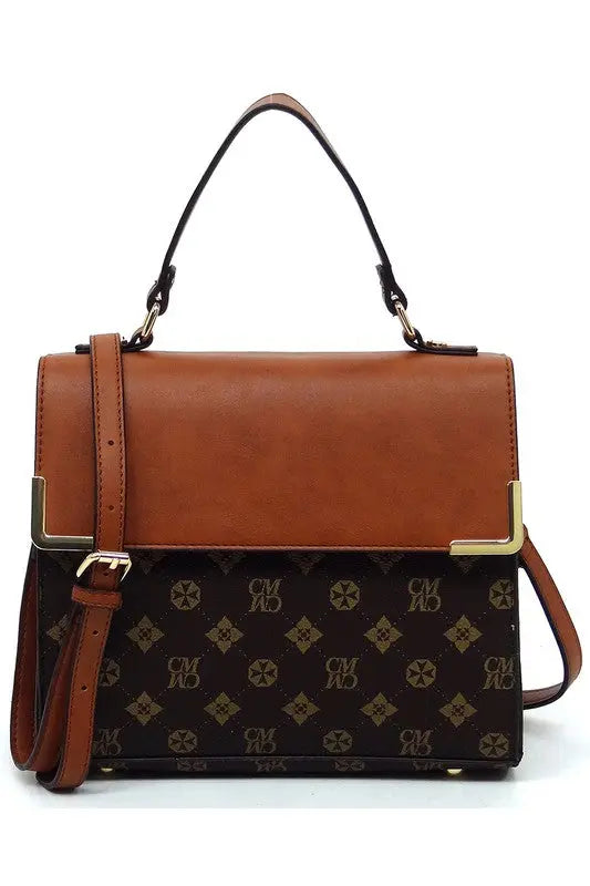 CM Monogram Top Handle Satchel Fashion World