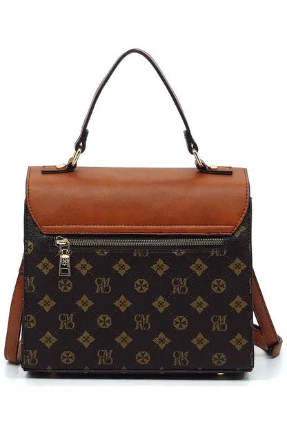 CM Monogram Top Handle Satchel Fashion World