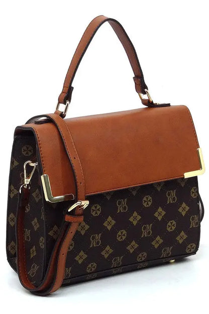 CM Monogram Top Handle Satchel Fashion World