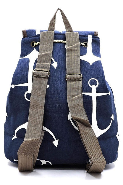 Puppy Printed Canvas Backpack