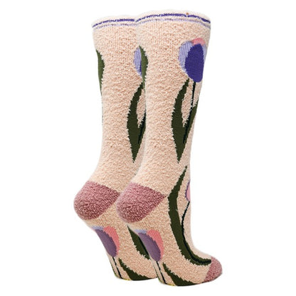 Julia - Women's fuzzy crew socks