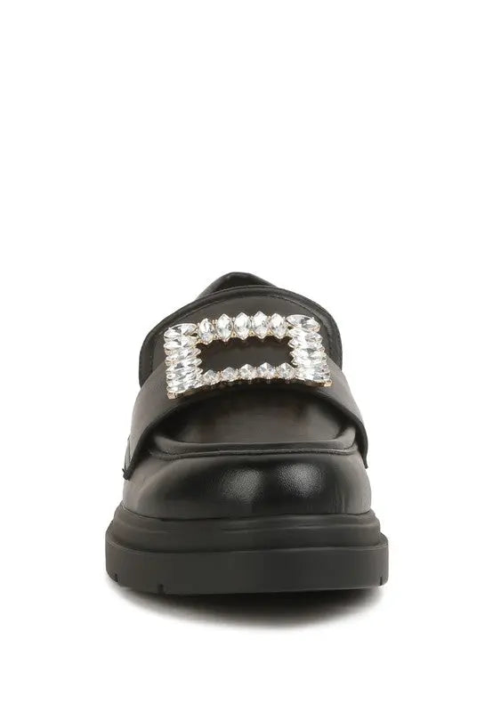 Bossi Loafers With Buckle Embellishment Rag Company