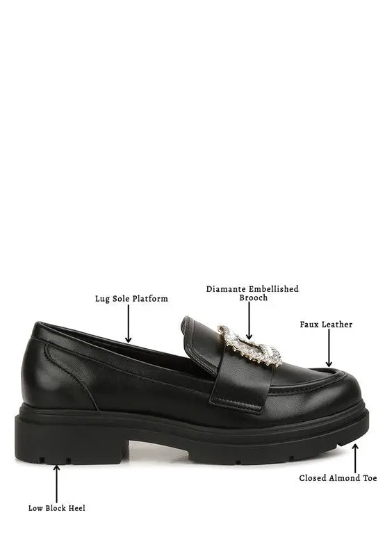 Bossi Loafers With Buckle Embellishment Rag Company