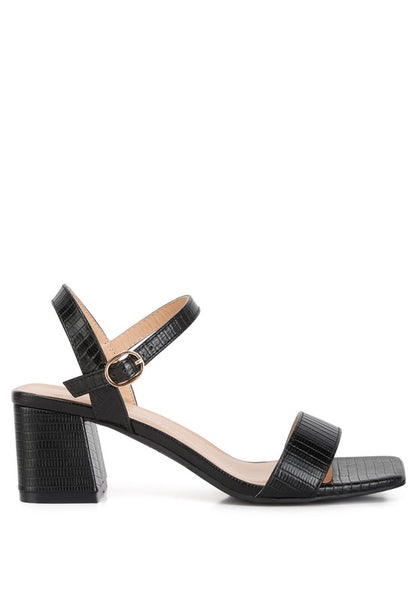 Keeyana Minimalist Block Heel Sandals