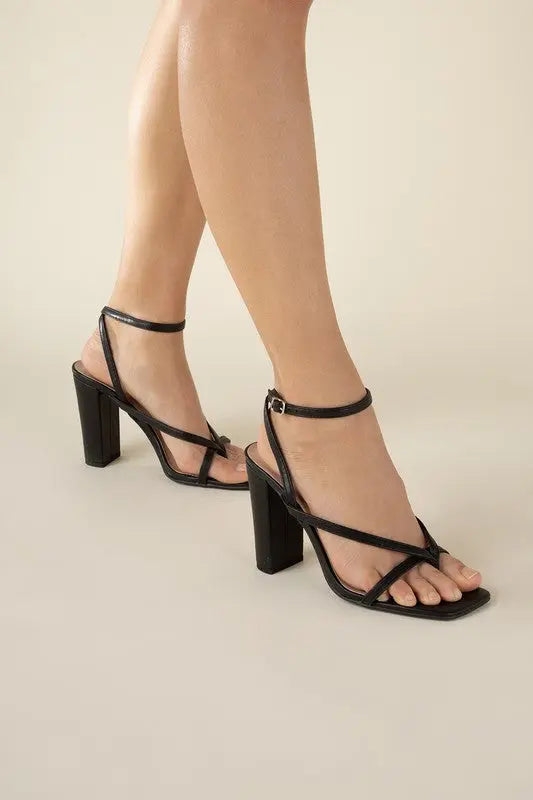 NILE-5 Thong Strappy Heels