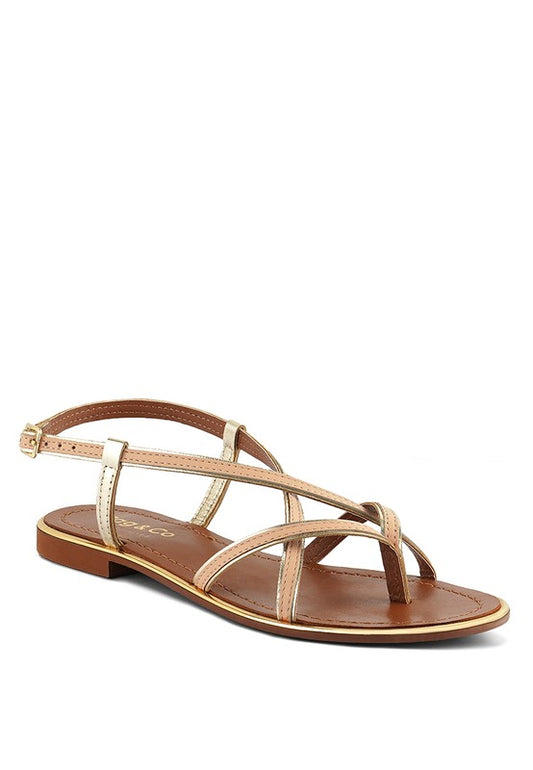 PHEOBE Strappy Flat Sandals