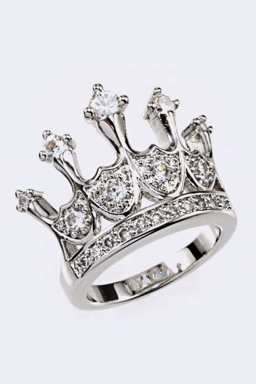 CZ Crown Ring