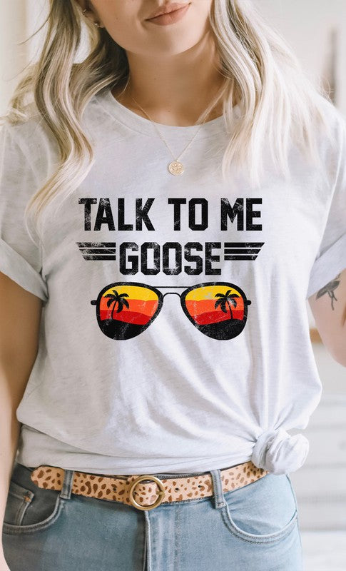 Talk to Me Goose Sunset Graphic Tee