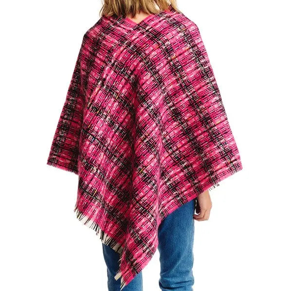 Tweed Please Luxe Poncho AFFLUZA.COM