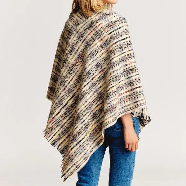 Tweed Please Luxe Poncho AFFLUZA.COM