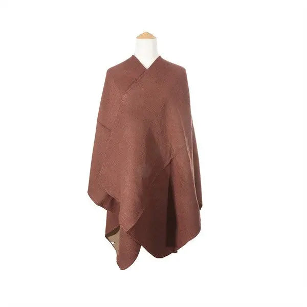 SOLID COLOR PONCHO AFFLUZA.COM