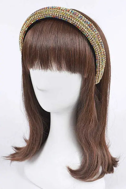 Mix Color Full Stone Statement Headband AFFLUZA.COM