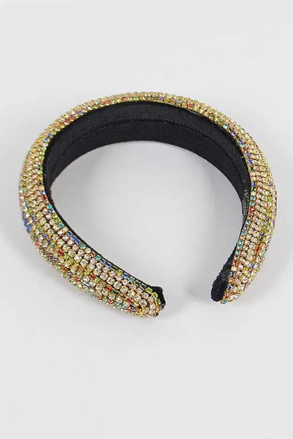 Mix Color Full Stone Statement Headband AFFLUZA.COM