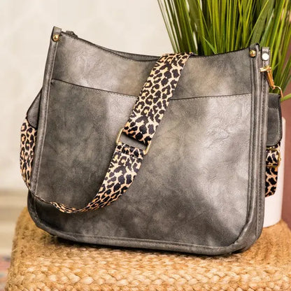 Crossbody Handbag Purse Leopard Animal Strap Dani & Em