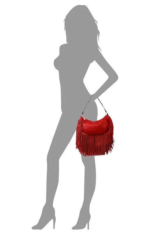 Fashion Fringe Shoulder Bag Hobo Fashion World