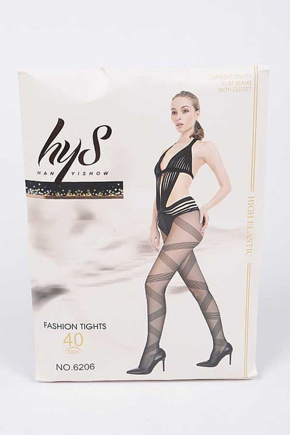 Ribbon Wrapped Opaque Premium Tights