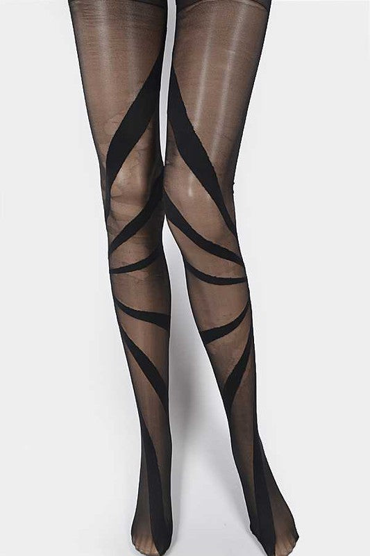 Ribbon Designed Premium Tights