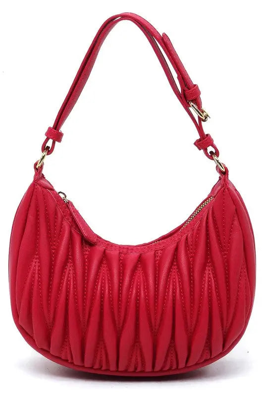 Chevron Quilted Shoulder Bag Hobo Fashion World