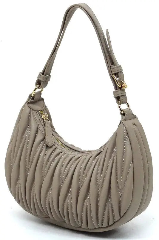 Chevron Quilted Shoulder Bag Hobo Fashion World