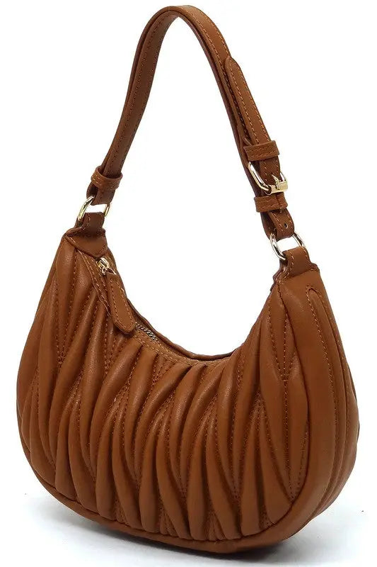 Chevron Quilted Shoulder Bag Hobo Fashion World