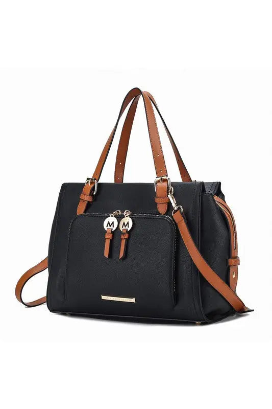 MKF Elise Color-block Satchel Bag by Mia k MKF Collection by Mia K