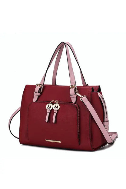 MKF Elise Color-block Satchel Bag by Mia k MKF Collection by Mia K