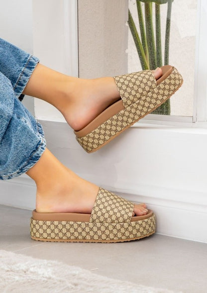 TILA SLIP ON COMFORTABLE FLATFORM SANDAL