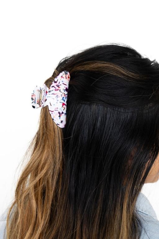 Carmen Hair Claw - Marble Confetti