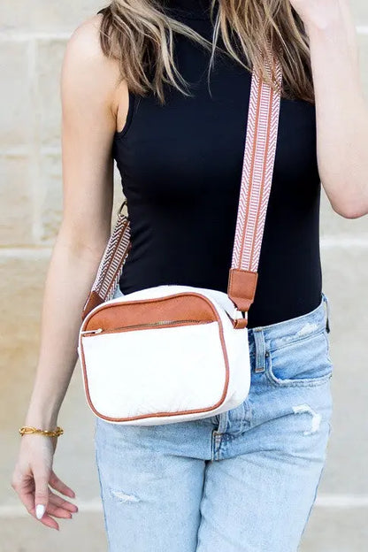 Everly Vegan Leather Camera Crossbody Aili's Corner