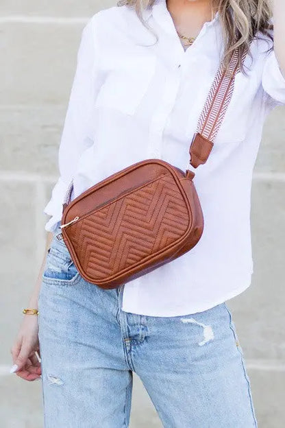 Everly Vegan Leather Camera Crossbody Aili's Corner