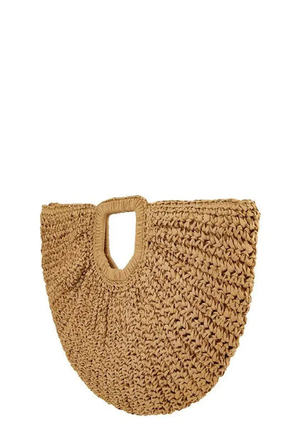 Round Shape Straw Tote Bag ICCO ACCESSORIES