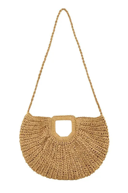 Round Shape Straw Tote Bag ICCO ACCESSORIES