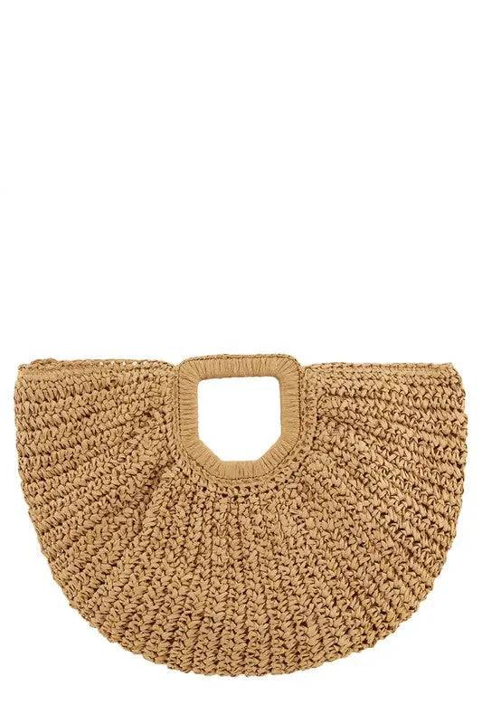 Round Shape Straw Tote Bag ICCO ACCESSORIES