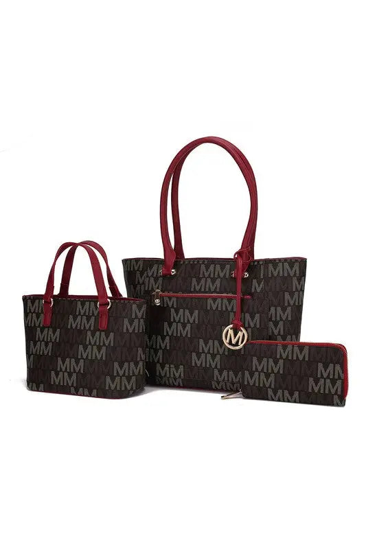 MKF Lady M Signature Tote Bag & Wallet Set by Mia MKF Collection by Mia K