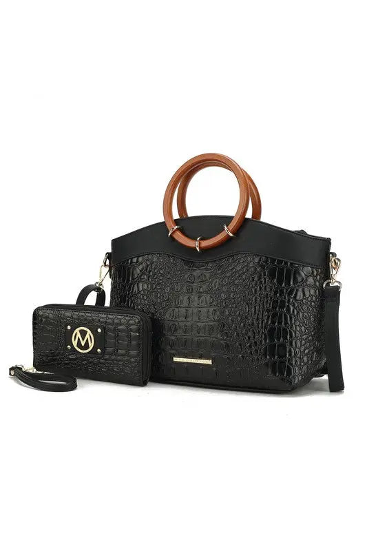 MKF Phoebe Tote with Wristlet Wallet Bag by Mia K MKF Collection by Mia K