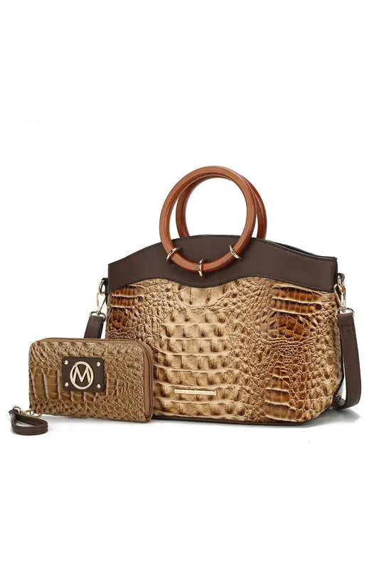 MKF Phoebe Tote with Wristlet Wallet Bag by Mia K MKF Collection by Mia K