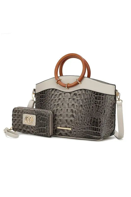 MKF Phoebe Tote with Wristlet Wallet Bag by Mia K MKF Collection by Mia K